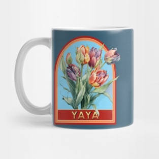 Yaya Vintage Floral Grandmother Mug